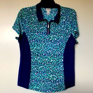 Chicos golf skirt and top.